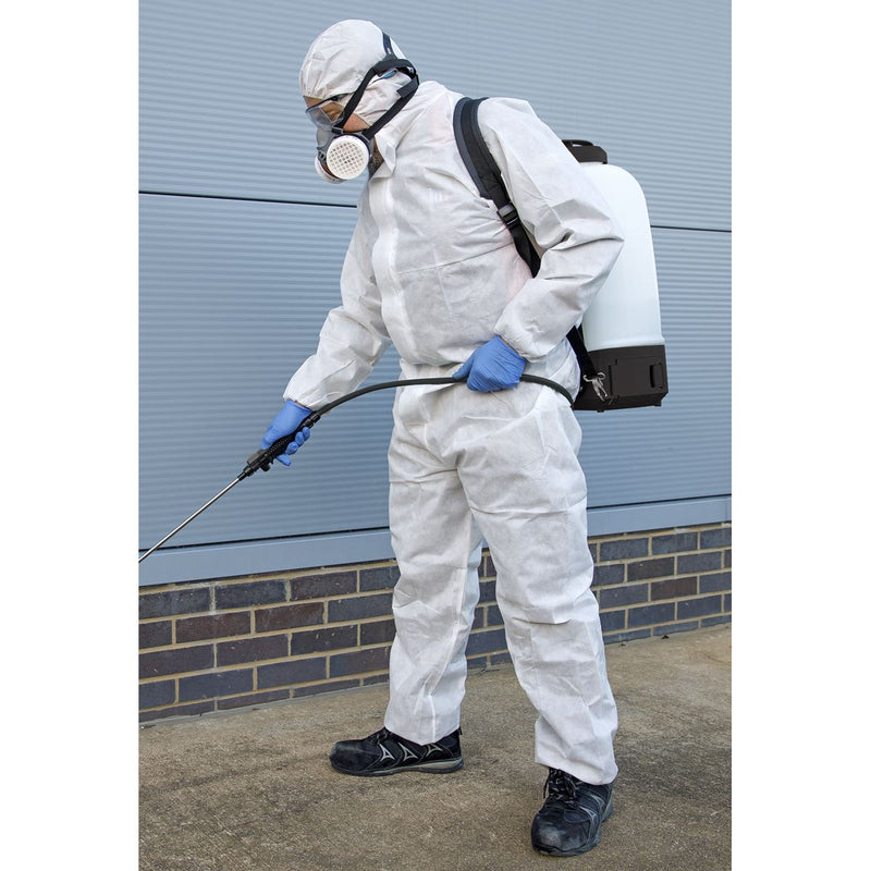 Worksafe Worksafe Disposable Coverall, White - X-Large 9601XL Worksafe - Dynamic Drive
