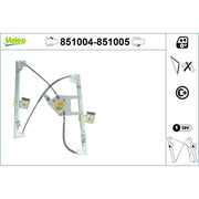 Valeo Electric Window Regulator Lifter Left Front 851004