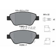 Textar Front Brake Pad Set 2398202