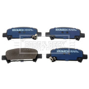 Borg & Beck Front & Rear Brake Discs & Pads fits Subaru Forester 2002-2005 2.0