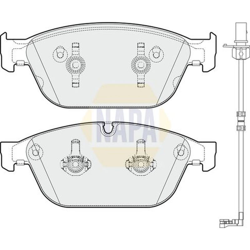 NAPA Front Brake Pad Set fits Audi A8 D4 2009-2018 4.0 4.2