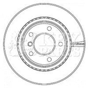 Key Parts Rear Brake Vented Discs & Pads fits BMW 3 2004-2013