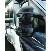 Milenco Motorhome Mirror Protectors Guards Black fits Fiat Ducato Peugeot Boxer Milenco  - Dynamic Drive