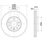 Mintex Mintex Front Brake Disc Kit MDK0218