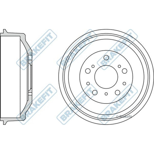 Apec Brake Drum Assembly Rear fits Citroën C25 1981-1994 1.8 2.0 2.5