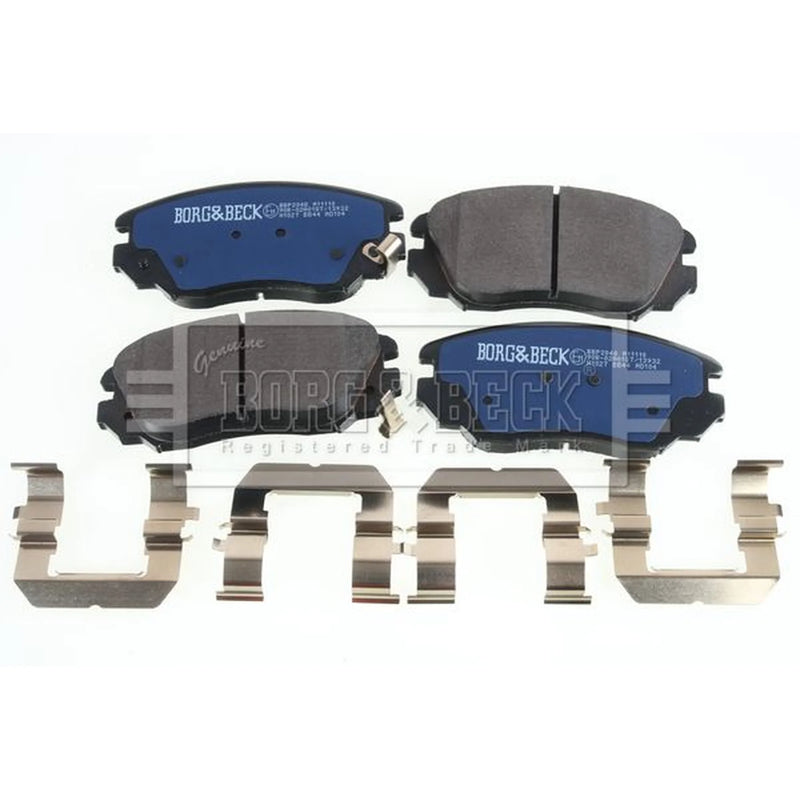 Borg & Beck Front & Rear Brake Discs & Pads fits Chevrolet Malibu 2012 on 2.4