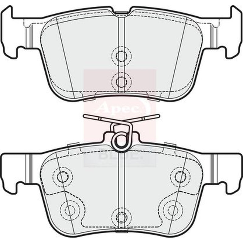 Apec Rear Brake Pad Set fits Ford Focus IV 2020-2025 1.0