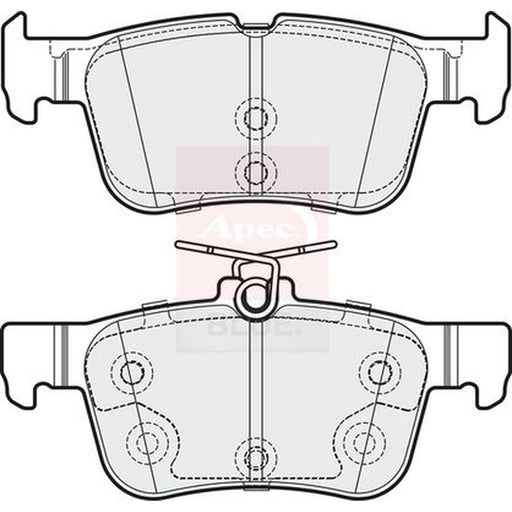 Apec Rear Brake Pad Set fits Ford Focus IV 2020-2025 1.0