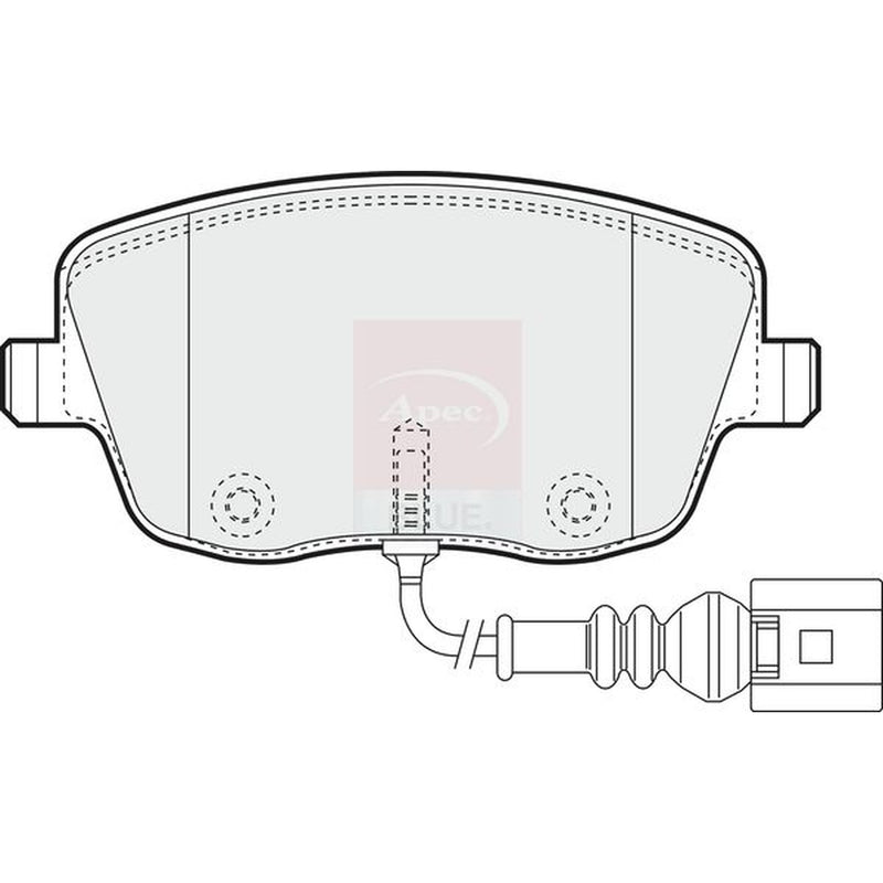 Apec Front Brake Pad Set fits Seat Cordoba 2002-2009 1.2 1.4 1.6 1.9 2.0