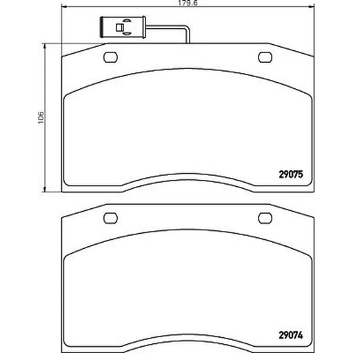 DON Front Brake Pad Set fits Iveco Cityclass 1997 on 491.22 491.27 591.22 591.27
