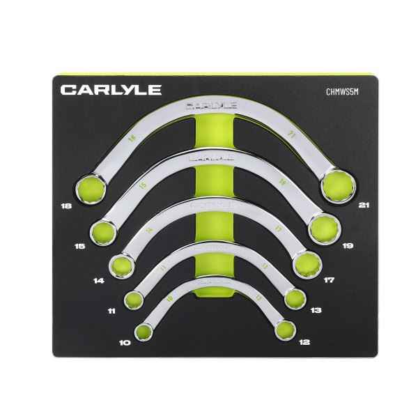 Carlyle Tools 5 Pc Metric 12 Pt Half Moon Wrench Set - image 1