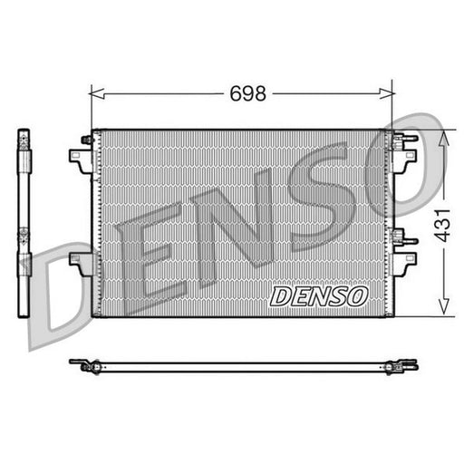 Denso Air Conditioning Condenser fits Renault Espace 2002-2015