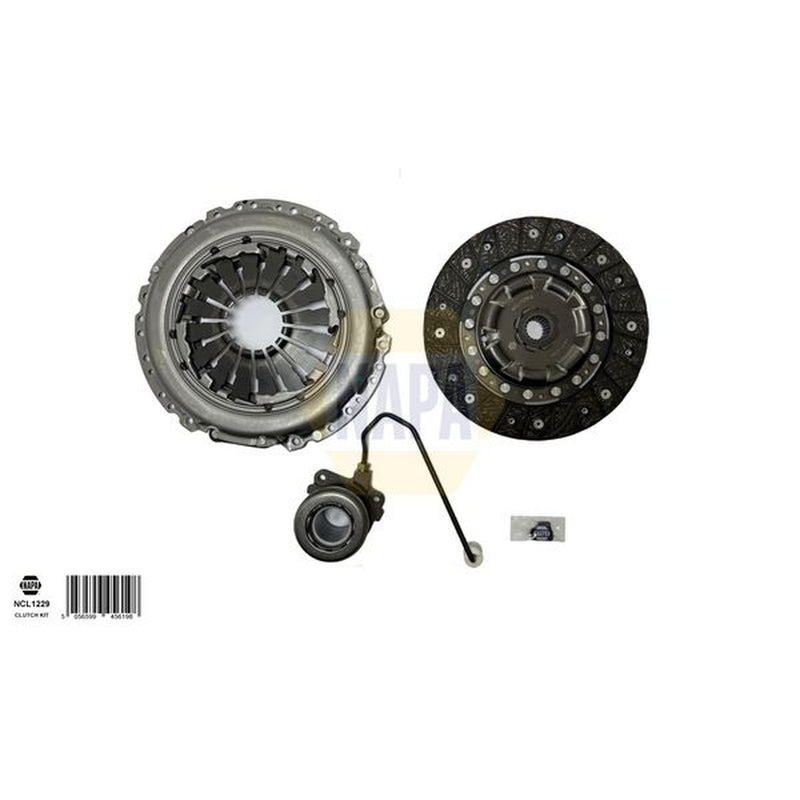 NAPA Clutch Kit Set 3pc fits Abarth 500 / 595 / 695 2008 on 1.4