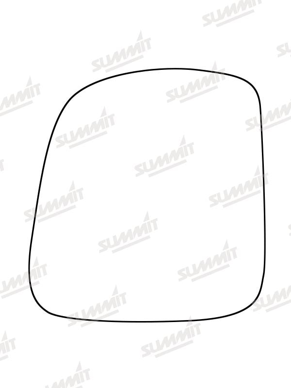 Summit Heated Base Plate With Commercial Mirror Glass fits VW Transporter T5 03 to 14 RHS Summit - Bars 4 Cars