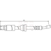 Apec Brake Hydraulic Hose Line Front fits Daewoo Nubira 1997-2002 1.6 2.0