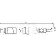 Apec Brake Hydraulic Hose Line Front HOS3499