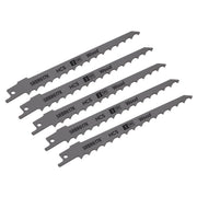 Sealey Reciprocating Saw Blade Pruning & Coarse Wood 150mm 3tpi Pack of 5 Sealey - Dynamic Drive