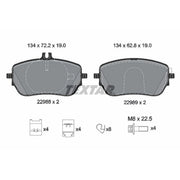 Textar Front Brake Pad Set 2298801
