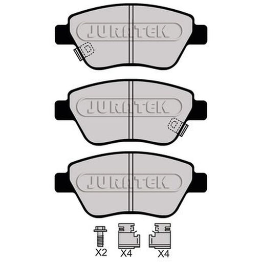 Juratek Front Brake Pad Set fits Opel Adam 2012-2019 1.0 1.2 1.4