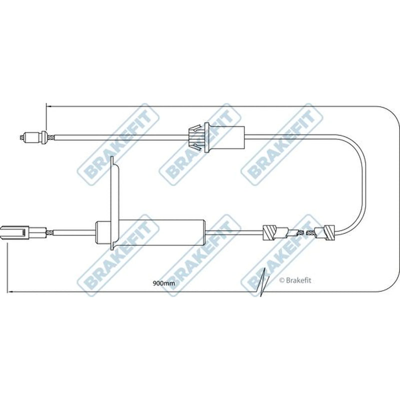 Apec Handbrake Cable Right Rear BBC3279