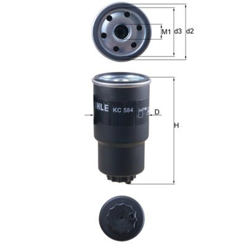 Mahle Fuel Filter Element KC 584
