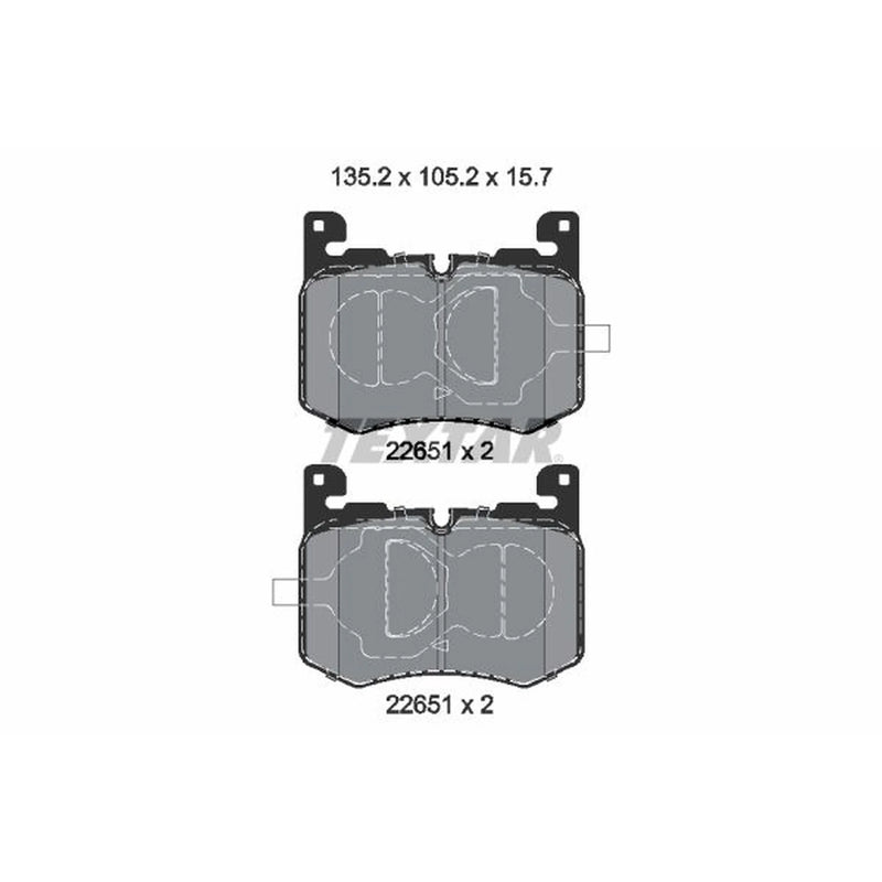 Textar Front Brake Pad Set 2265101