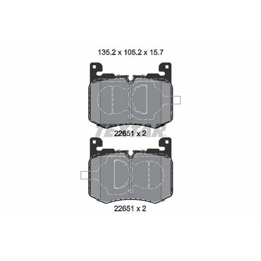 Textar Front Brake Pad Set 2265101