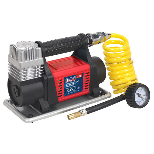 Sealey Tyre Inflator/Mini Air Compressor 12V Heavy-Duty MAC04 Sealey - Dynamic Drive