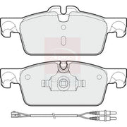Apec Front Brake Pad Set fits Peugeot 508 I 2010-2018 1.6 2.0