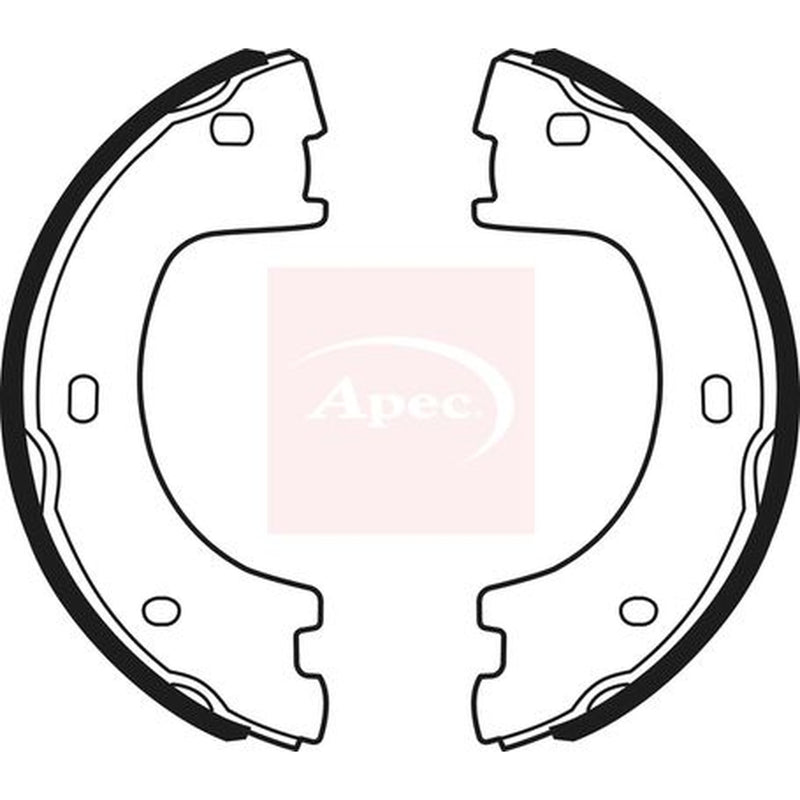 Apec Parking Brake Shoe Set fits Mercedes-Benz Sprinter 3,5-T Bus 2011-2016