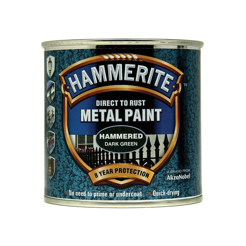 Hammerite Direct To Metal Hammered Dark Green 250ml Paint