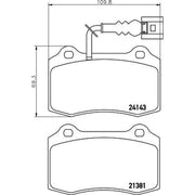 Mintex Front Brake Pad Set fits Seat Leon 2002-2006 1.8
