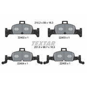 Textar Front Brake Pad Set 2240201