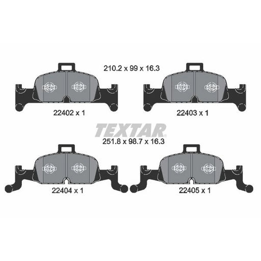 Textar Front Brake Pad Set 2240201
