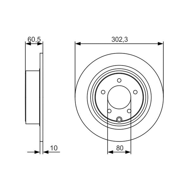 Bosch Front & Rear Brake Discs & Pads fits Mitsubishi Outlander II 2006-2012