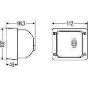 Hella Worklight High fits John Deere Series 7 2011 on