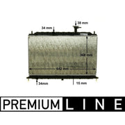 Mahle Engine Radiator fits Kia Rio II 2005-2011 1.4 1.6