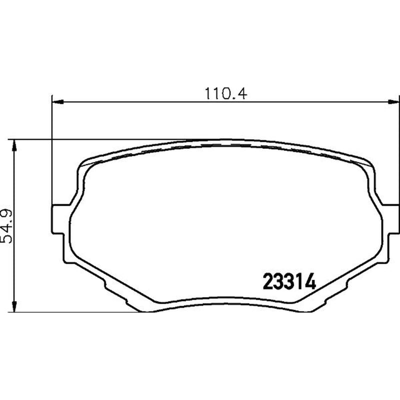 Mintex Front Brake Pad Set fits Suzuki Grand Vitara I 1998-2005 1.6 2.0 2.5 2.7