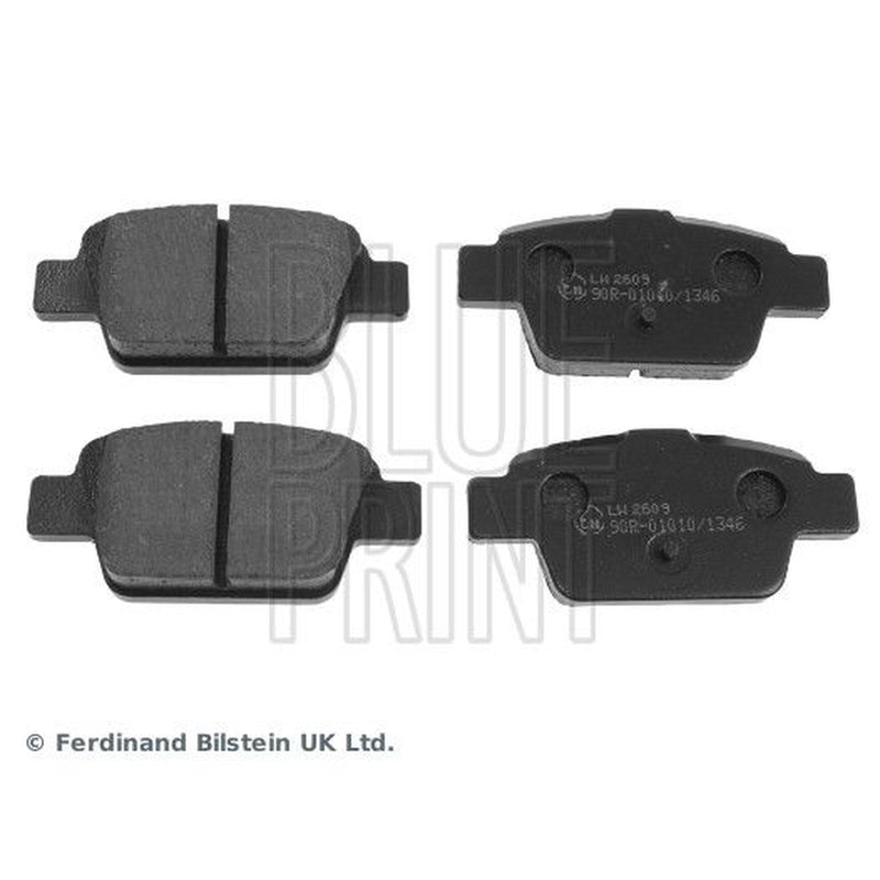 Blue Print Front & Rear Brake Discs & Pads fits Fiat Multipla 1999-2010 1.6 1.9