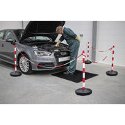 Sealey Red/White Post & Chain Kit 25m RWSBKIT Sealey - Dynamic Drive