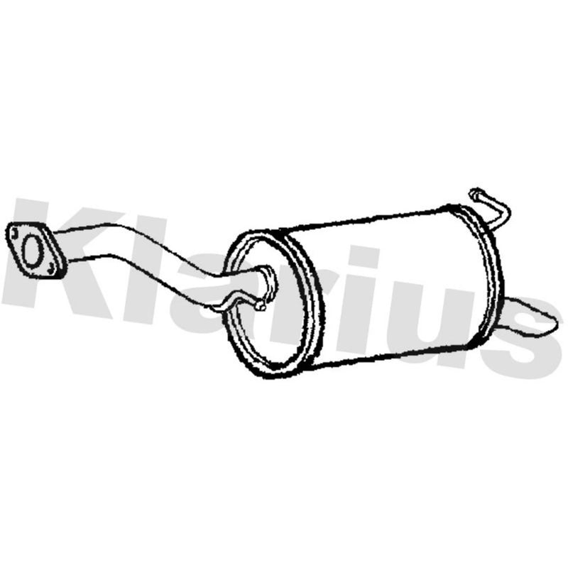 Klarius Box With Tail Pipe Rear fits Toyota Auris 2010-2012 1.8