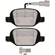 Juratek Rear Brake Pad Set fits Abarth 500 / 595 / 695 2008 on 1.4