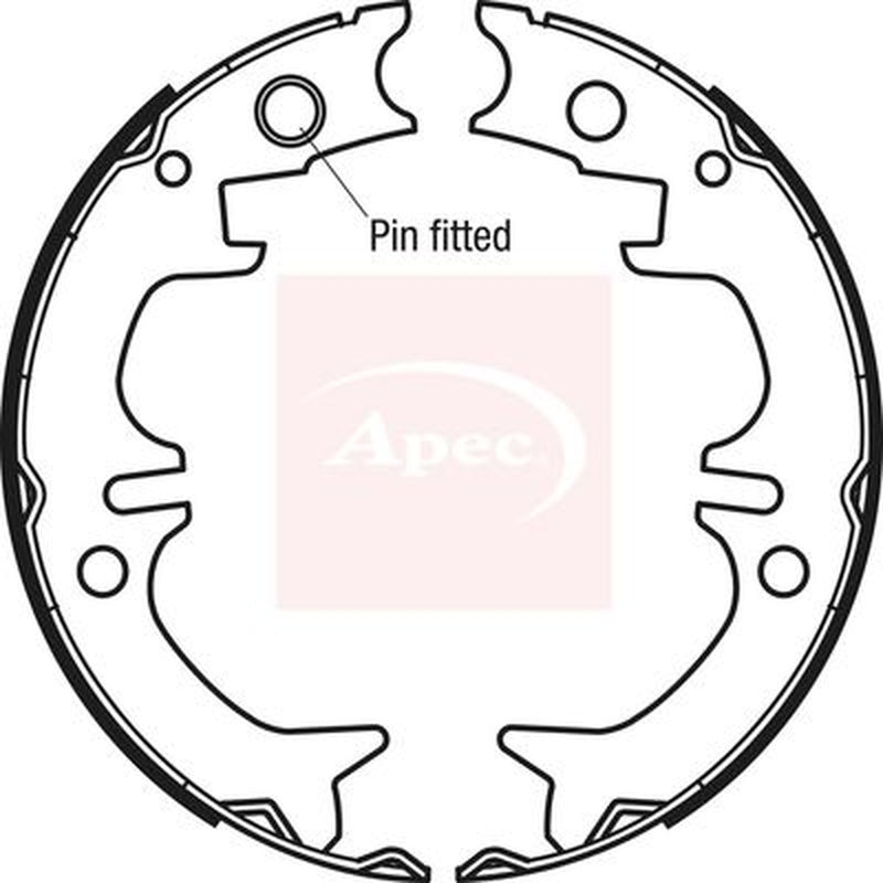 Apec Parking Brake Shoe Set fits Lexus Rx 2000-2003