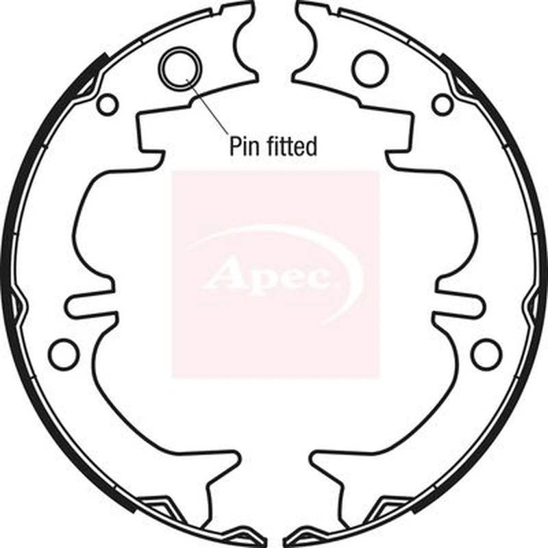 Apec Parking Brake Shoe Set SHU728