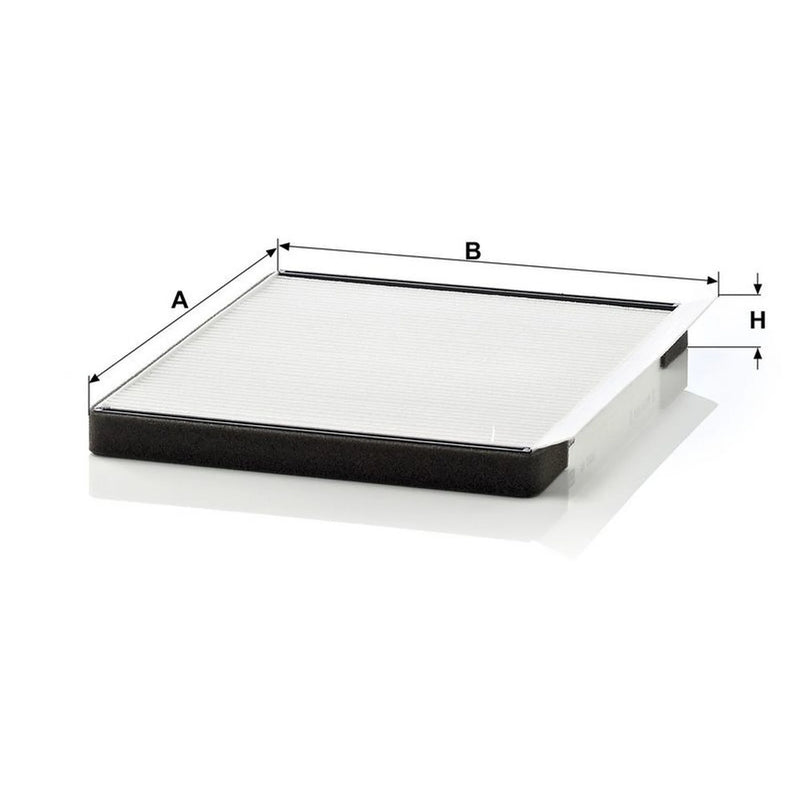 MANN-FILTER Cabin Air Filter (Pollen Filter) behind the glove compartment