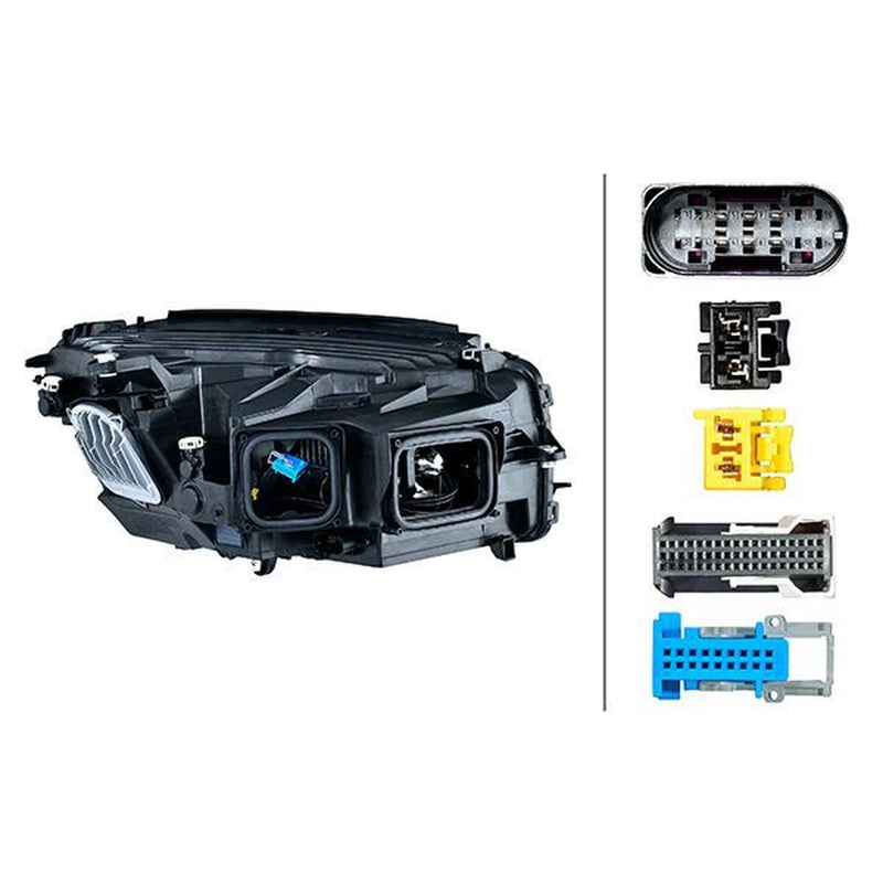 Hella Headlight Headlamp LED Left fits Mercedes-Benz Glc 2015-2022