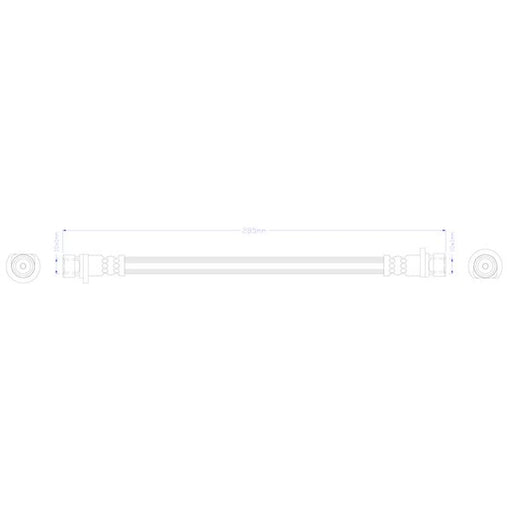 Juratek Brake Hydraulic Hose Line Rear Right fits Honda Jazz III 2008-2015