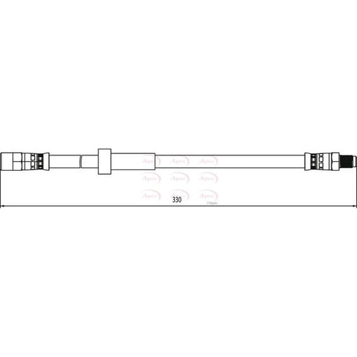 Apec Brake Hydraulic Hose Line Front HOS4113