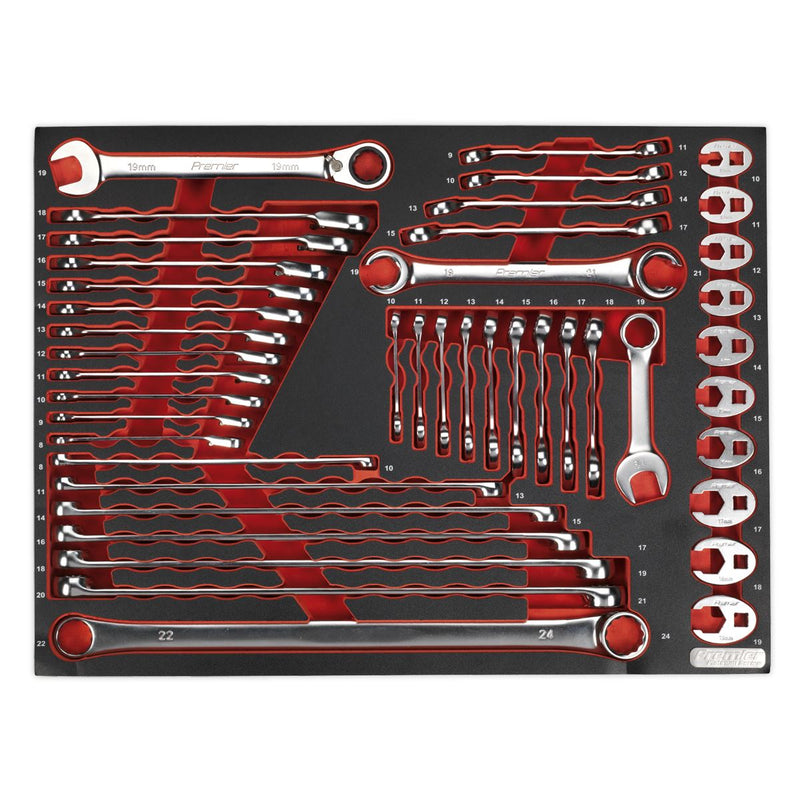 Sealey Tool Tray with Specialised Spanner Set 44pc TBTP11 Sealey - Dynamic Drive