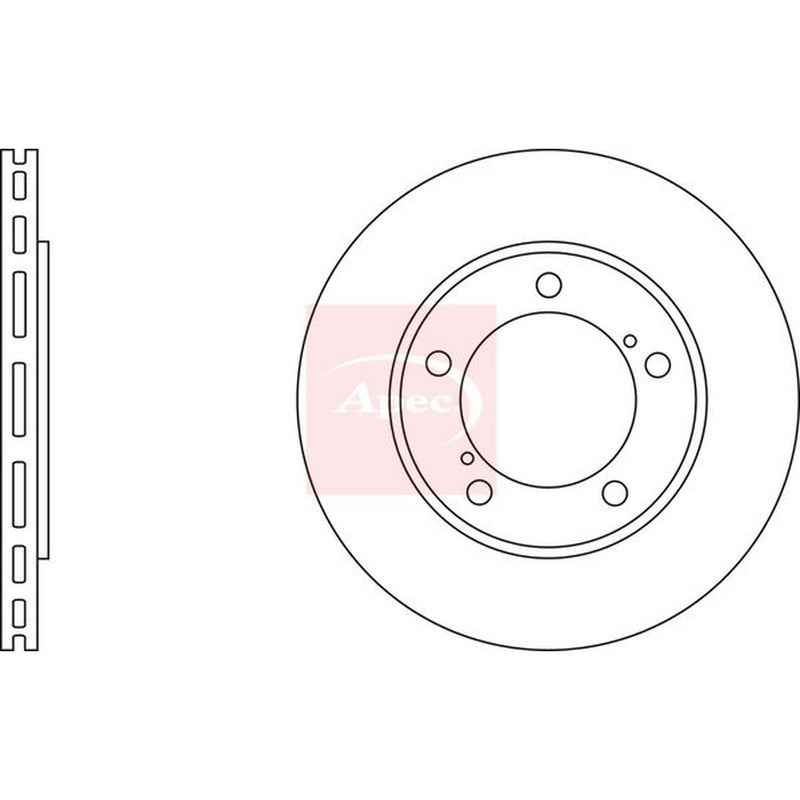 Apec Front Brake Discs & Pads fits Suzuki Grand Vitara I Open Off-Road Vehicle